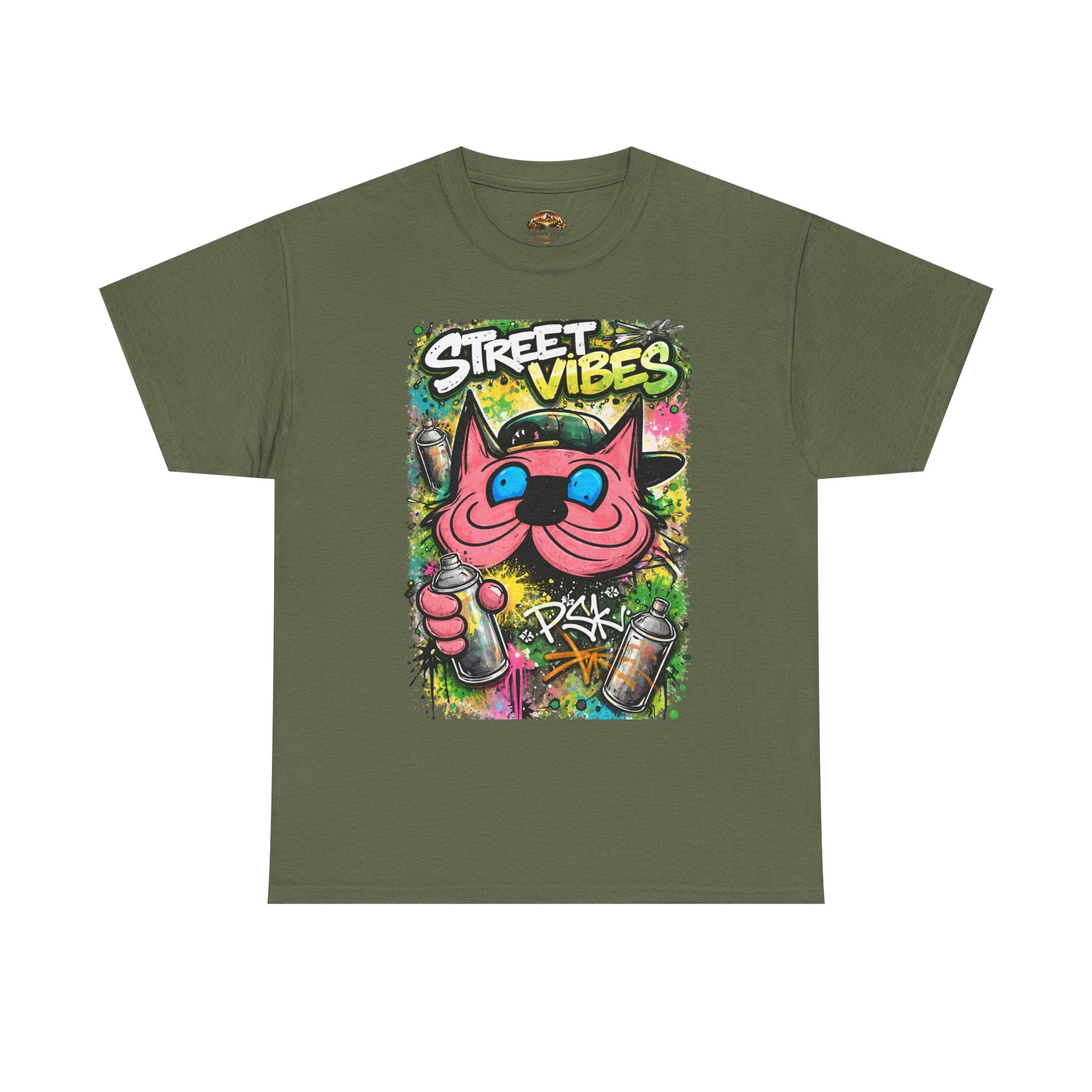 Street Vibes Graffiti Cat T-Shirt