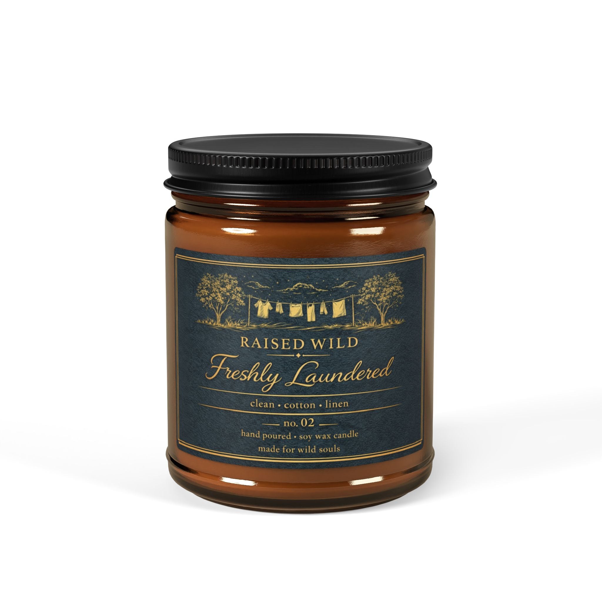 Freshly Laundered - Clean Cotton Scented Soy Candle —  (9 oz)