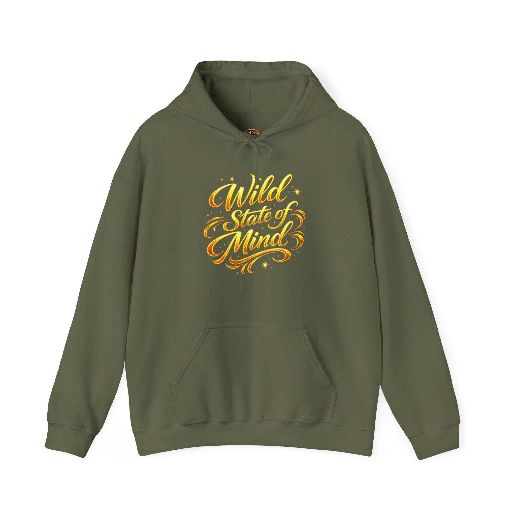 Raised Wild Hoodie — 'Wild State of Mind' Mountain Graphic Hooded Sweatshirt