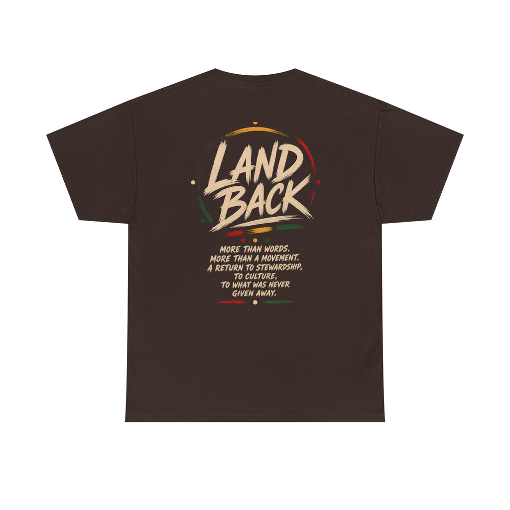 Land Back T-Shirt — 'Land Back: More Than Words' Indigenous Stewardship Tee