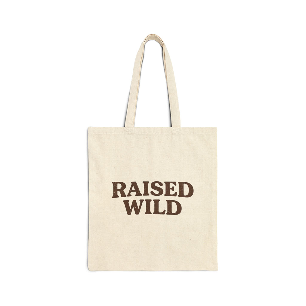 Stay Wild Mushroom Cotton Canvas Tote Bag — Multi-Use Market & Beach Bag