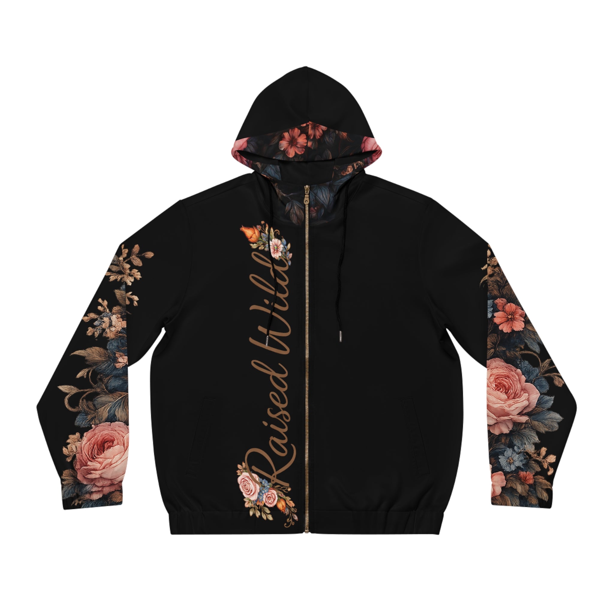 Midnight Bloom Full-Zip Hoodie