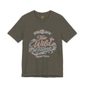 Too Wild to Tame Graphic Tee — "Raised Wild" Rustic Boho Women's/Tween Shirt