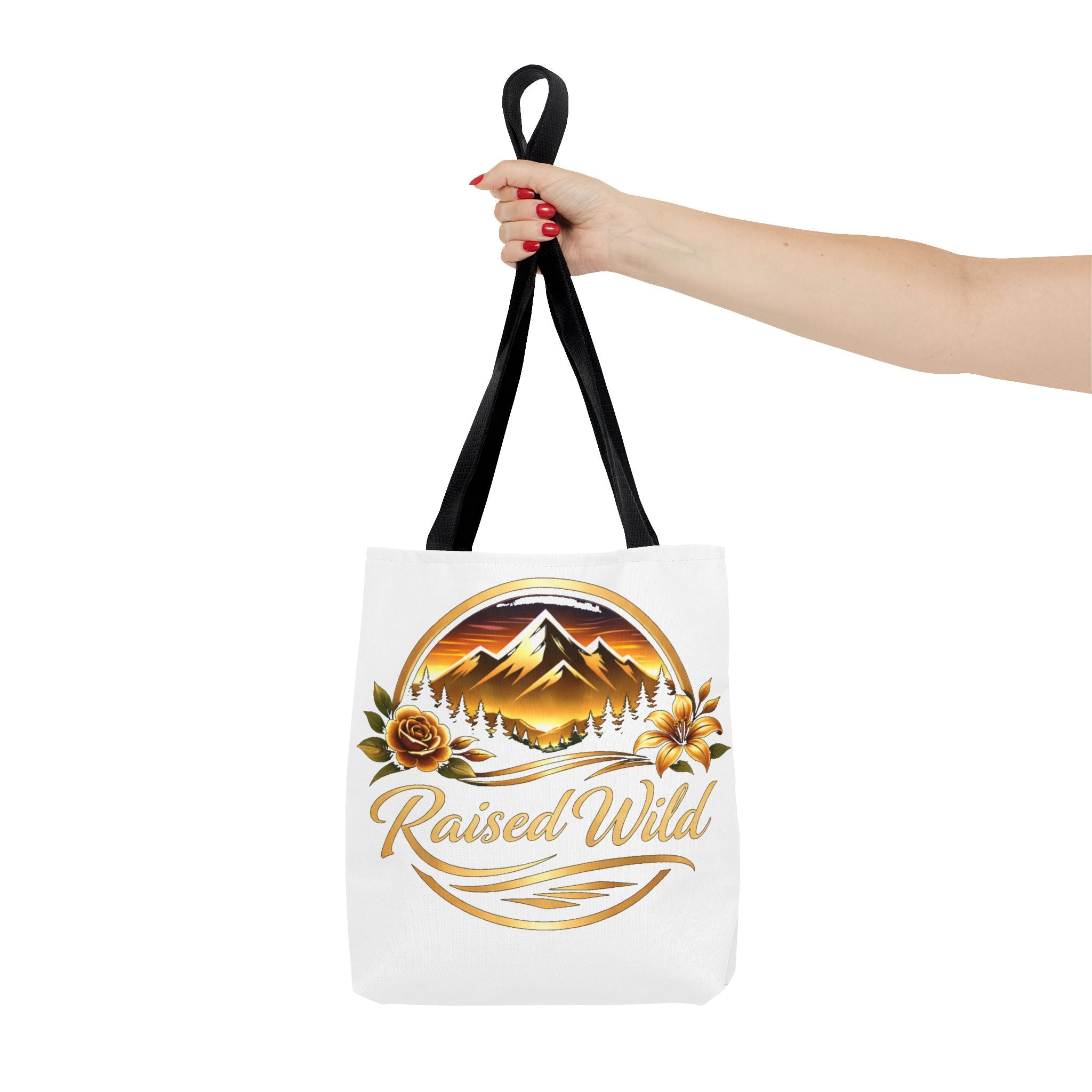 Raised Wild Mountain Tote Bag