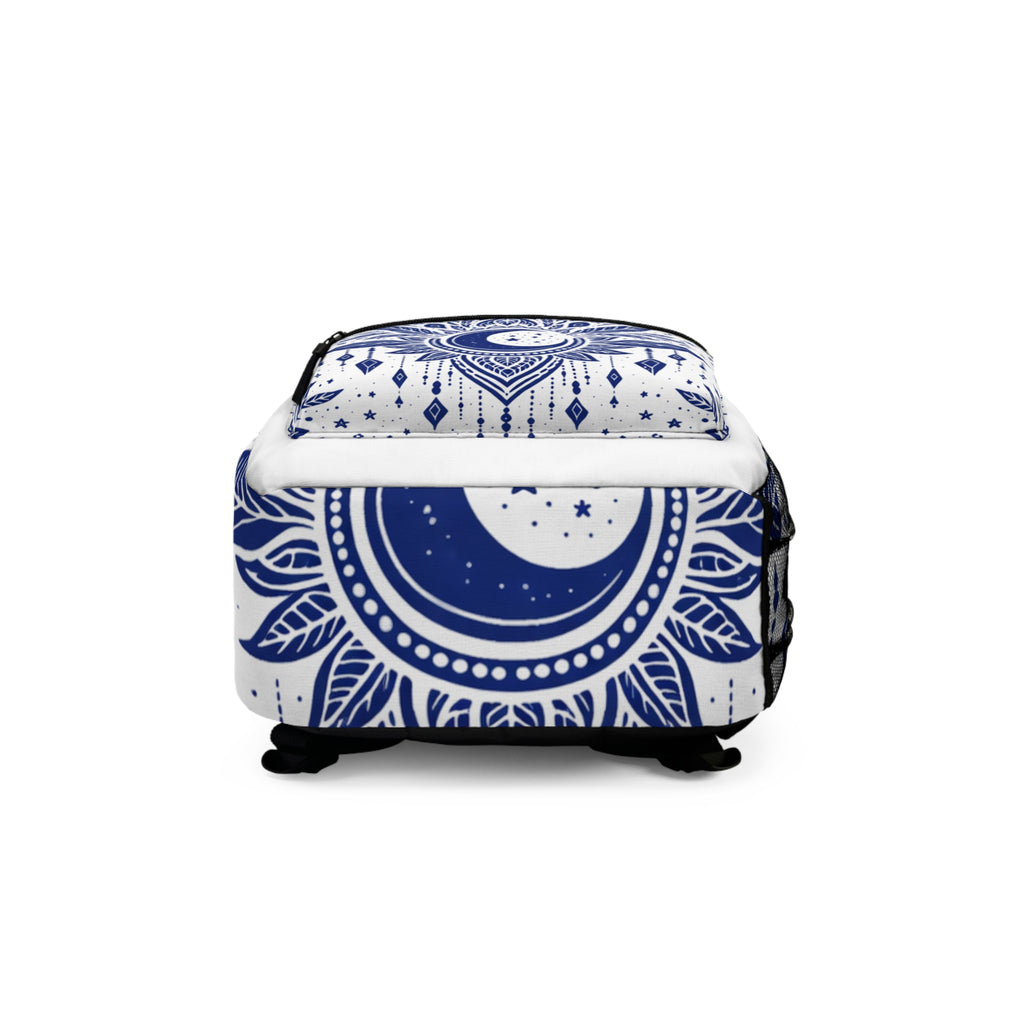 Wild Boho Moon Backpack — Raised Moon Graphic