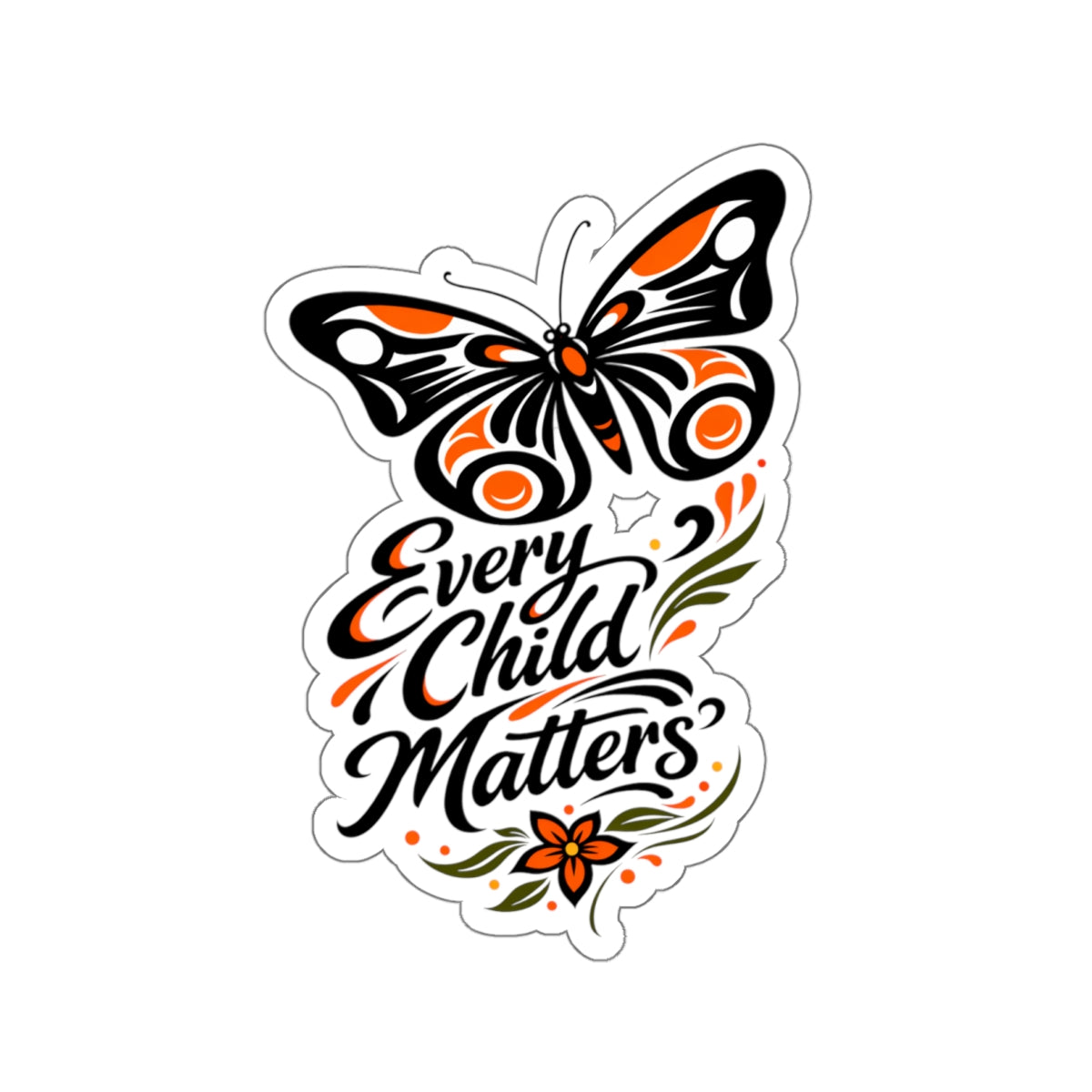 Every Child Matters Butterfly Sticker — Die-Cut Awareness Sticker