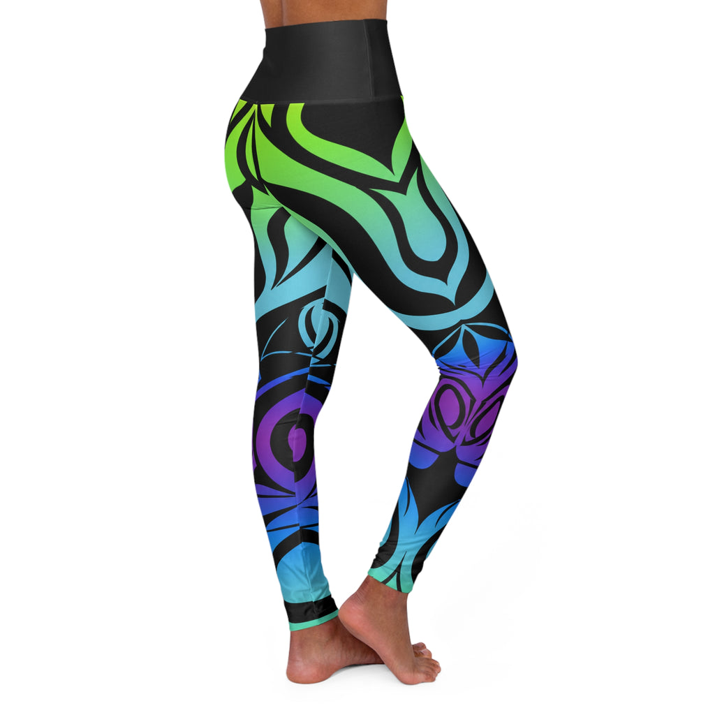 Electric Tribe High-Waisted Yoga Leggings