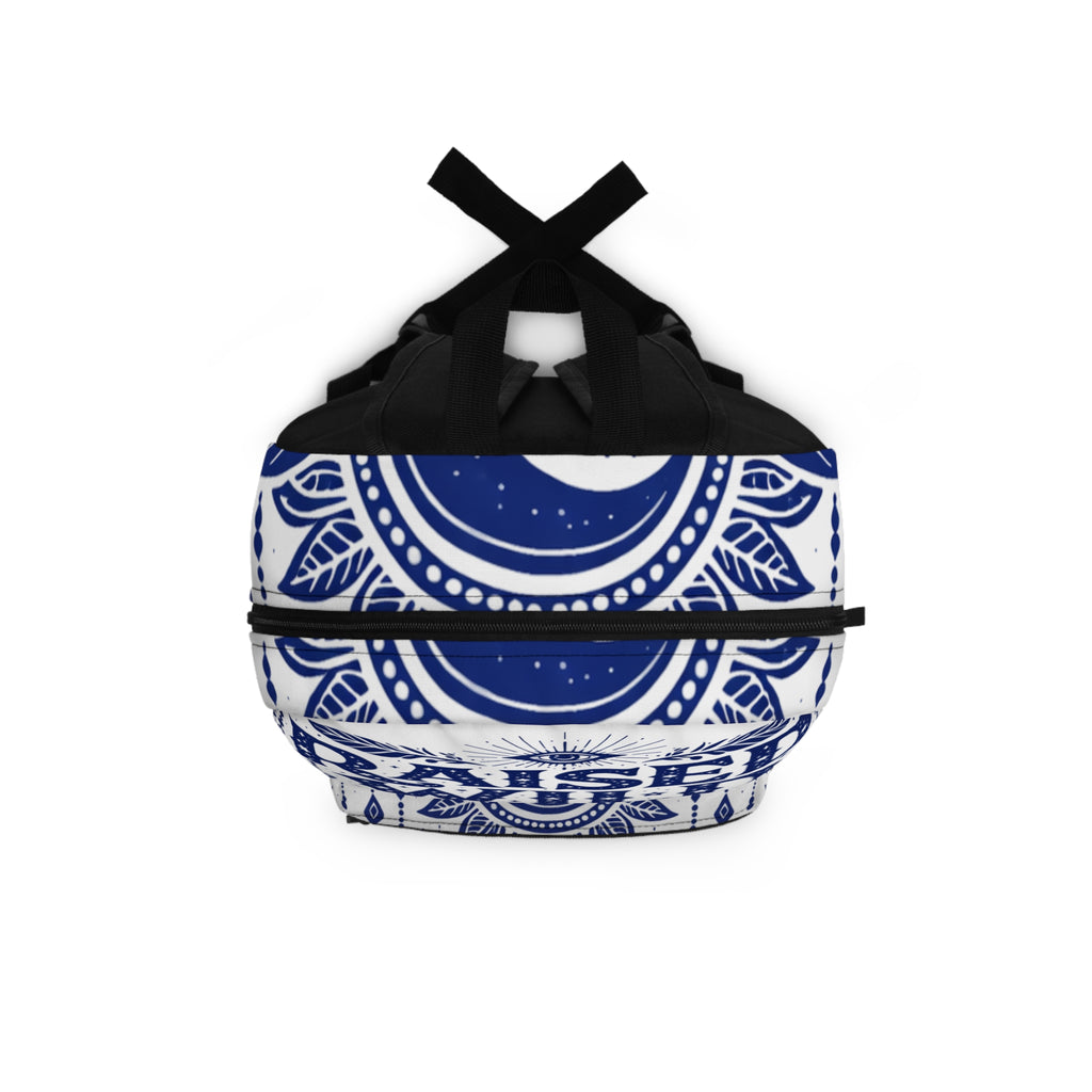 Wild Boho Moon Backpack — Raised Moon Graphic