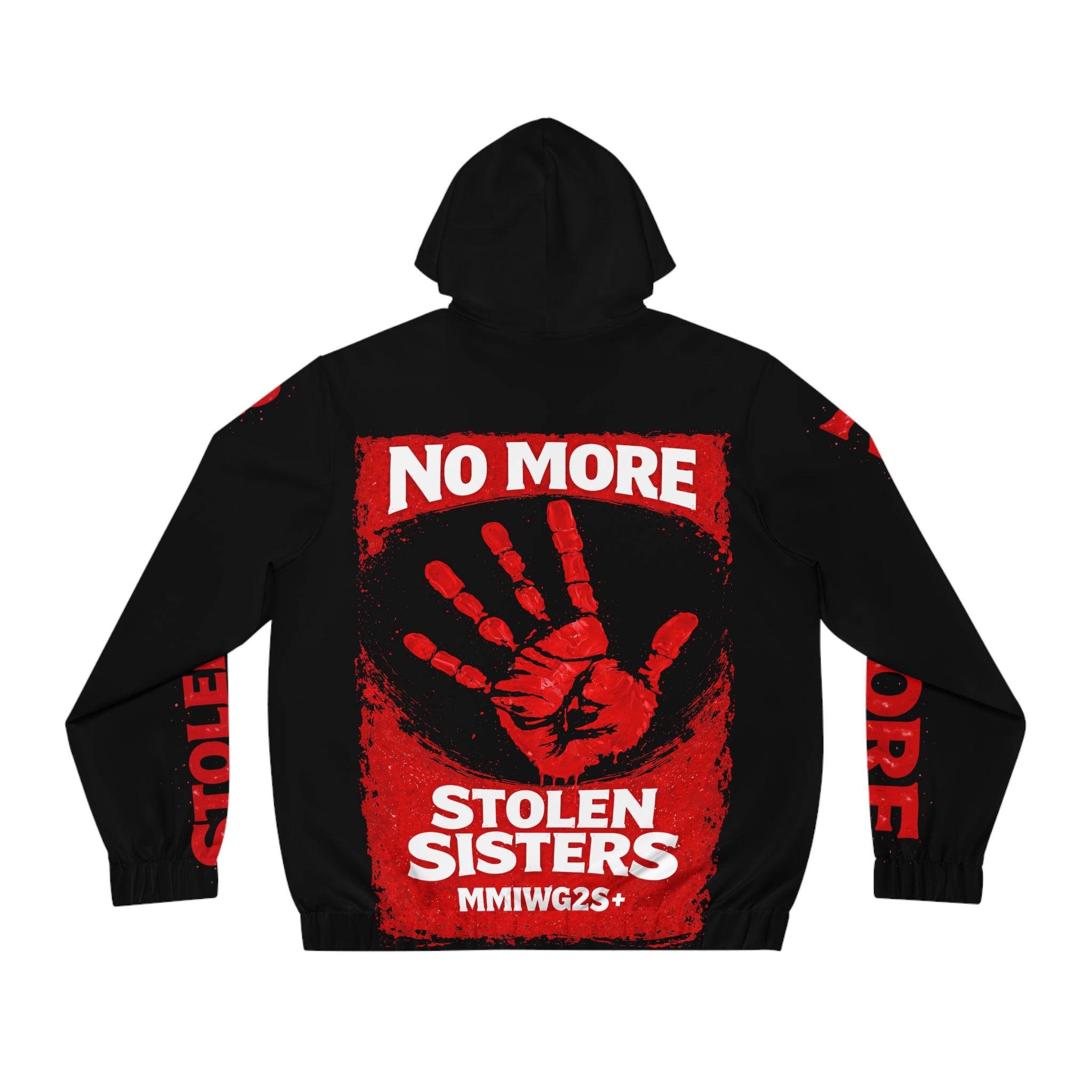 No More Stolen Sisters MMIWG2S Hoodie — Unisex Full-Zip Awareness Sweatshirt