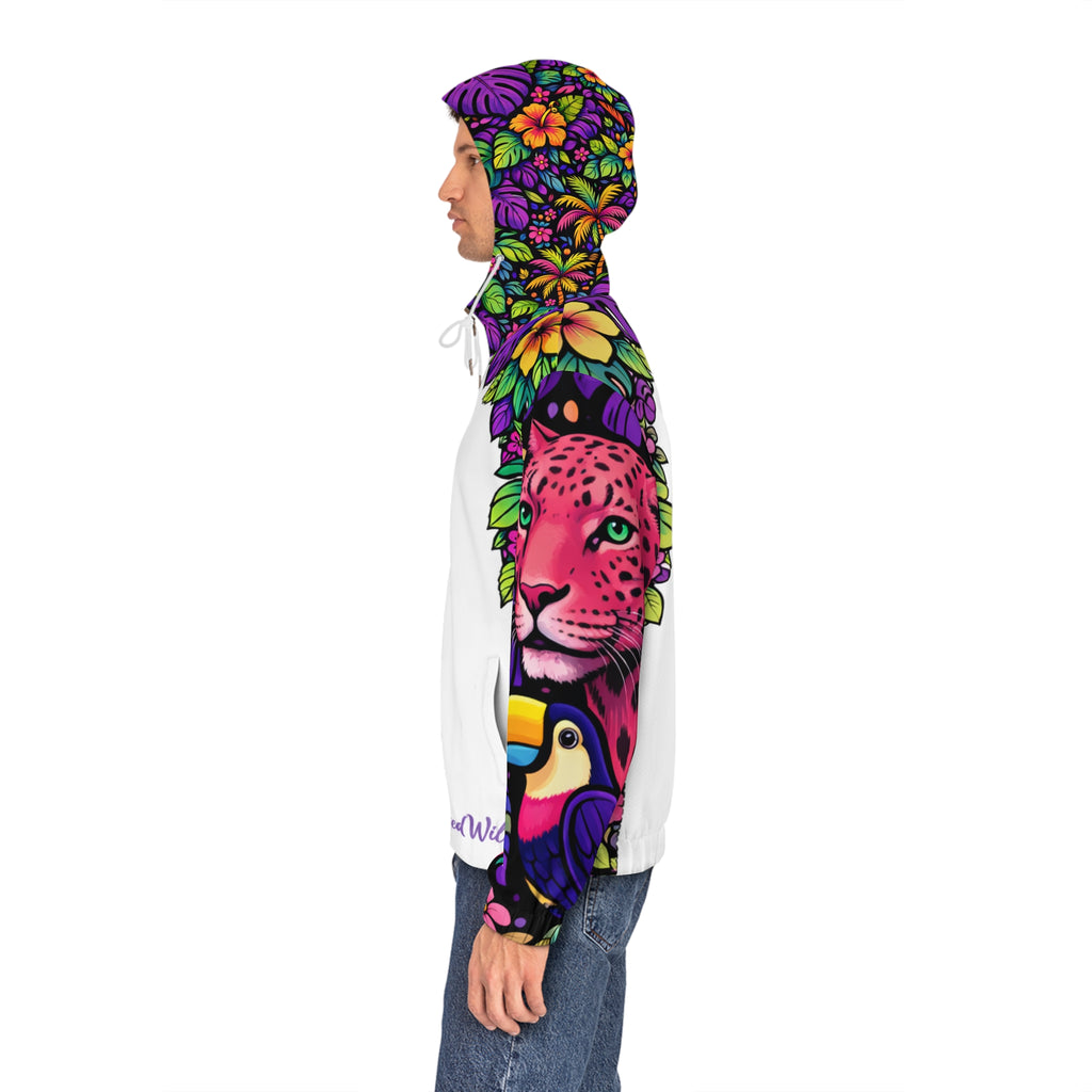 Tropical Jungle Full-Zip Hoodie — Unisex Tropical Jungle Design