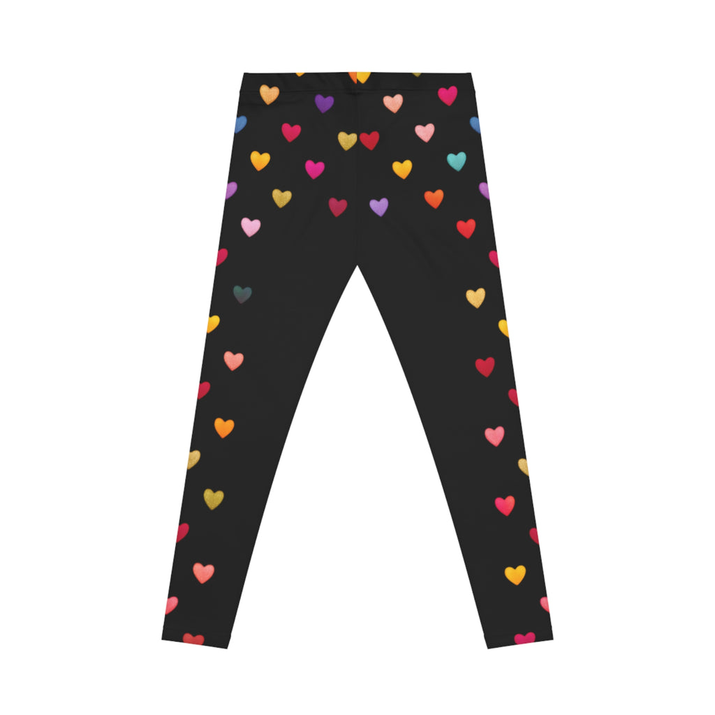 Wild Hearts Women's Leggings — Young, Free & Fun Colorful All-Over Print