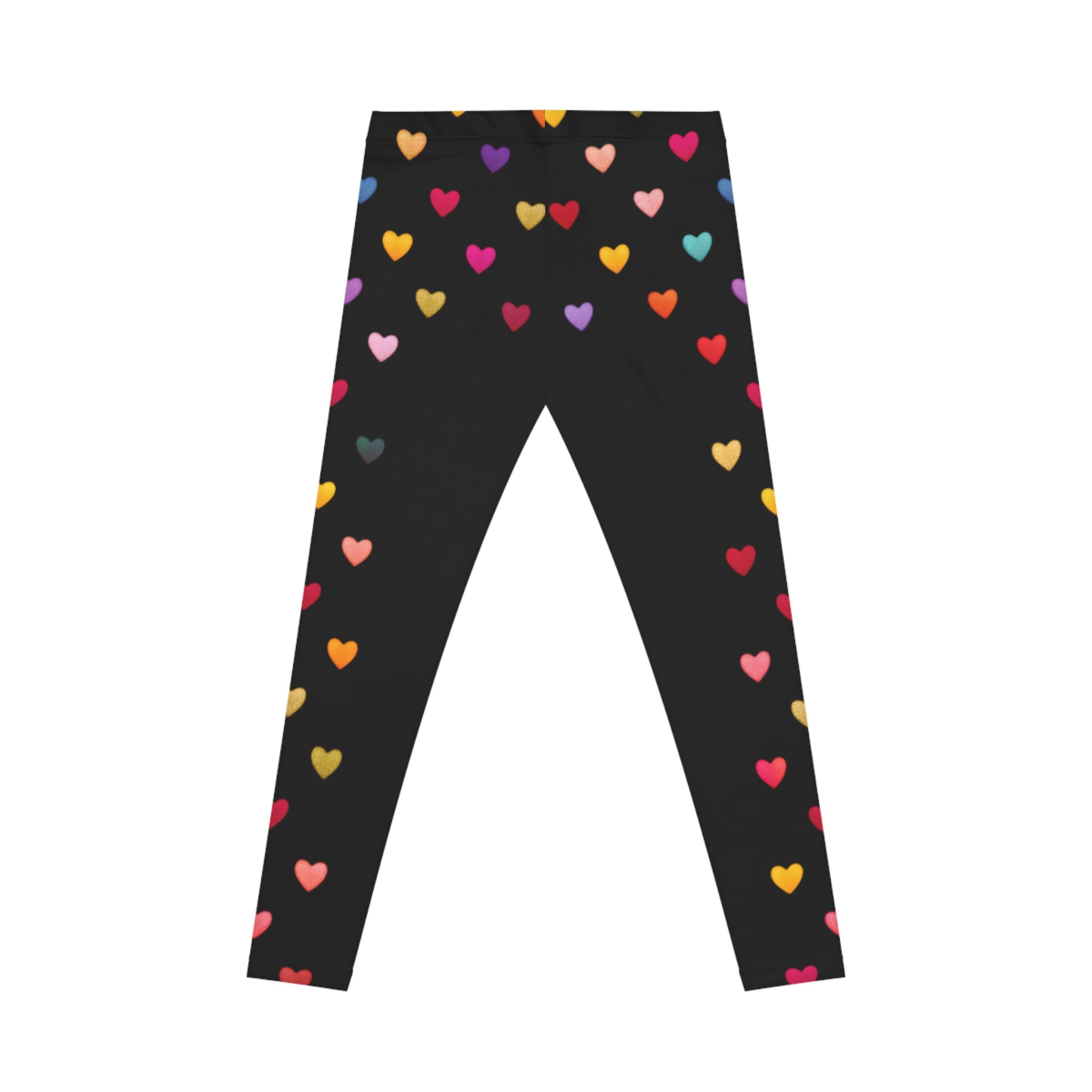 Wild Hearts Women's Leggings — Young, Free & Fun Colorful All-Over Print