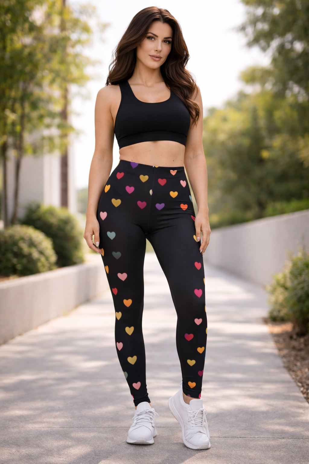 Wild Hearts Women's Leggings — Young, Free & Fun Colorful All-Over Print