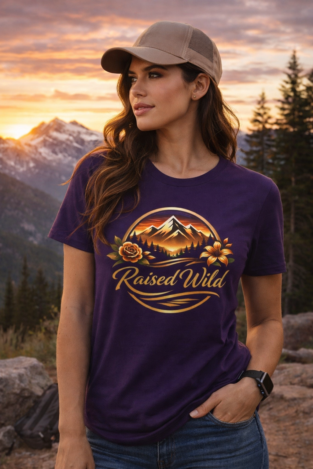 Raised Wild Core Tee — Graphic Men's T-Shirt with 'Raised Wild' Design
