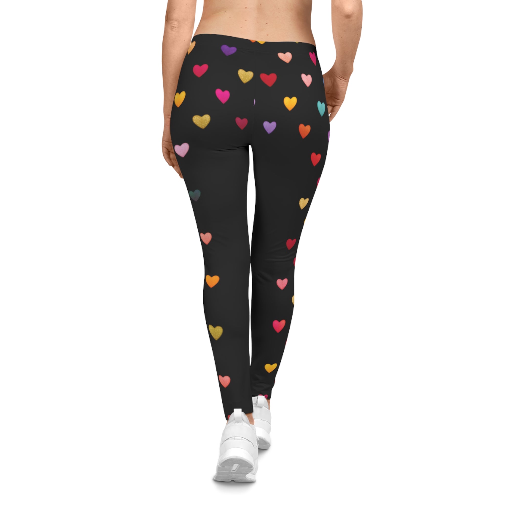 Wild Hearts Women's Leggings — Young, Free & Fun Colorful All-Over Print