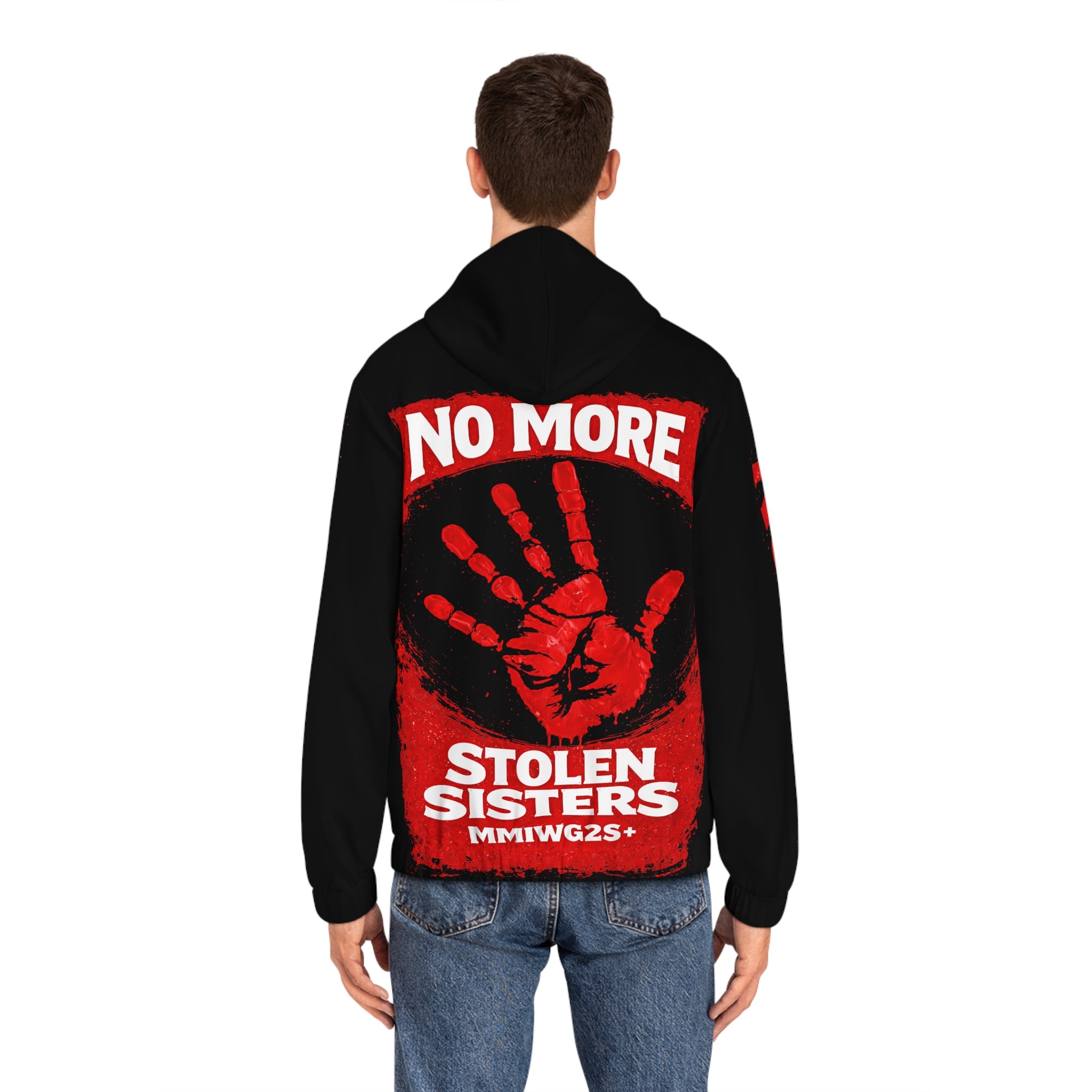 No More Stolen Sisters MMIWG2S Hoodie — Unisex Full-Zip Awareness Sweatshirt