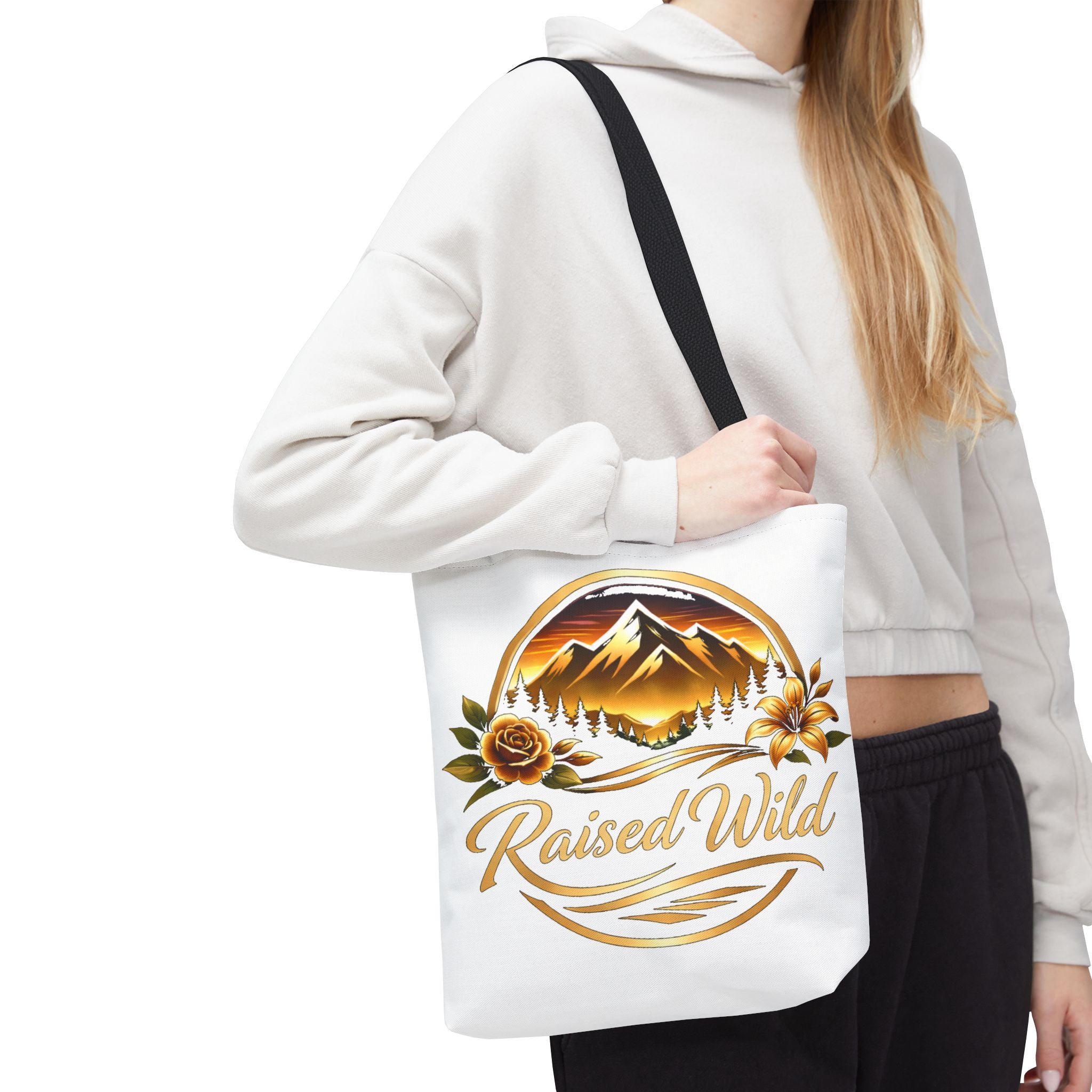 Raised Wild Mountain Tote Bag