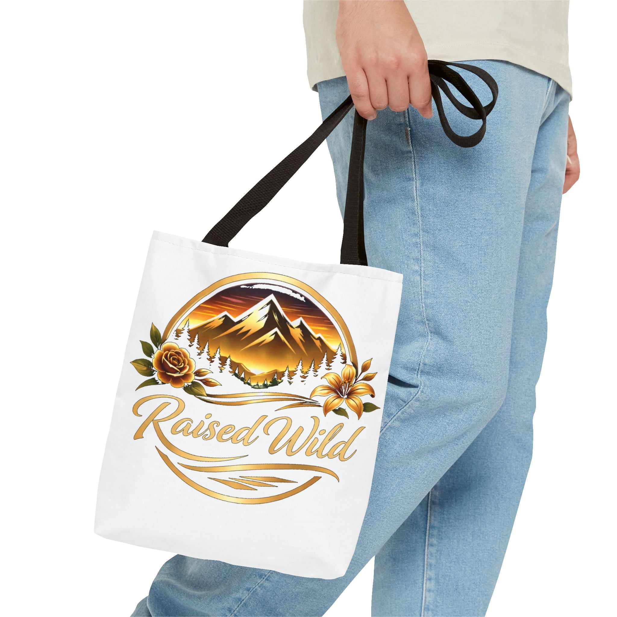Raised Wild Mountain Tote Bag
