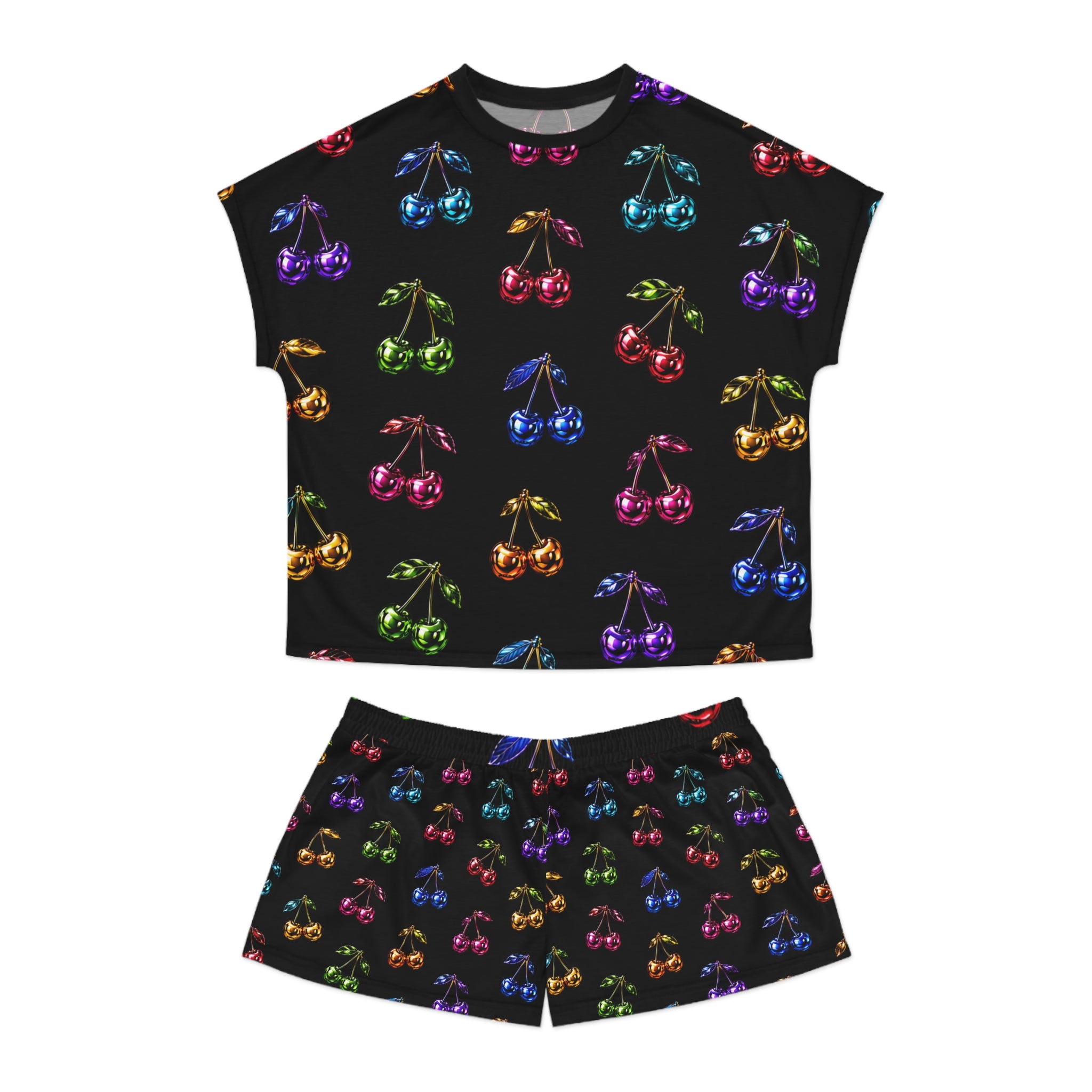 Cherries After Dark Pajama Set