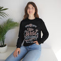 Too Wild to Tame Crewneck Sweatshirt — Floral “Raised Wild” Graphic