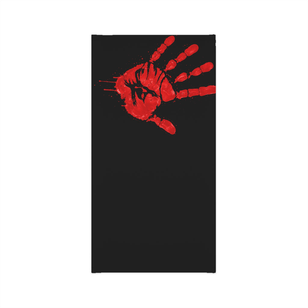 Red Hand Print Activism Neck Gaiter — MMIWG2S Statement Face Covering