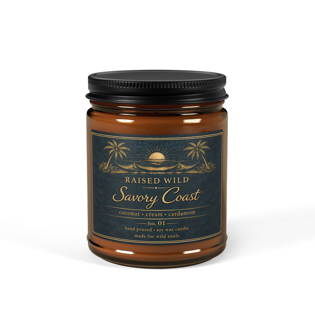 Savoury Coast- Coconut Cream & Cardamom Scented Soy Candle — 9oz