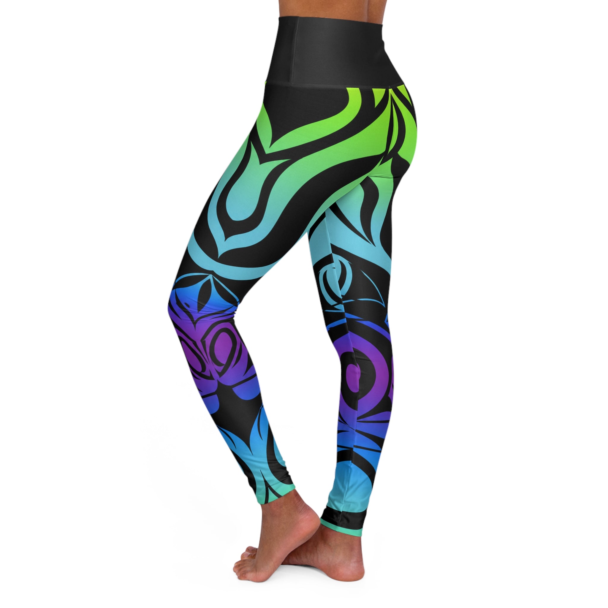 Electric Tribe High-Waisted Yoga Leggings