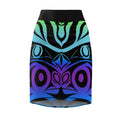 Indigenous Bright Print Pencil Skirt — Sexy All-Over Design